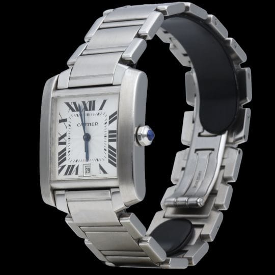 Montre Cartier Montre Tank Francaise Gm Automatique 58 Facettes MT41501