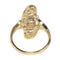 Bague 60 Flow of Love : une bague Art Nouveau en diamant et perle 58 Facettes 21042-0185