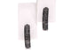 Boucles d'oreilles Boucles d'oreilles en or blanc avec diamants noirs 58 Facettes 2227