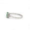 Bague 51 Bague - Or blanc, Diamants & Emeraude 58 Facettes 250111R