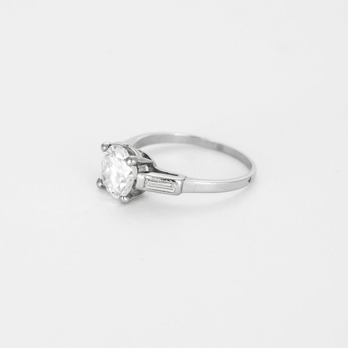 BOUCHERON - solitaire diamant platine