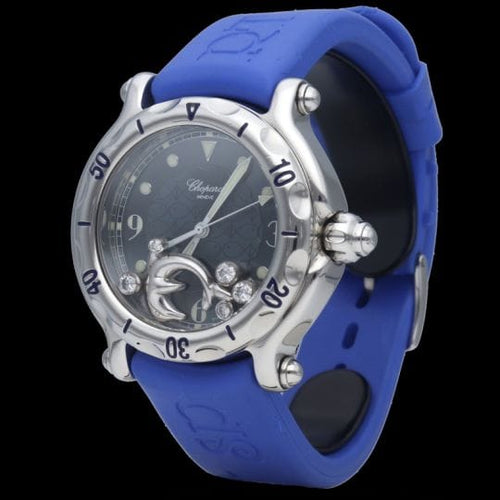 Montre Chopard Montre Happy Sport Dolphin Diamond 58 Facettes MT39686