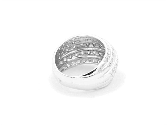 Bague 54 Bague Or blanc Diamant 58 Facettes 1589226CN