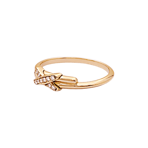 Bague 50 Bague Chaumet, "Jeux de Liens", or rose et diamants. 58 Facettes 34612