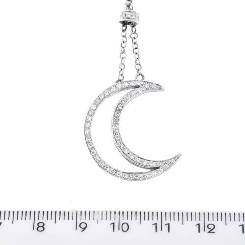 Collier Collier lune et diamants 58 Facettes 13249
