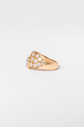 Bague 52 Bague Jonc en or jaune et diamants 58 Facettes