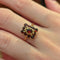 Bague 53 Bague en or jaune 18 carats et grenats 58 Facettes 33020