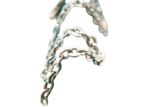 Bracelet maille jaseron or blanc