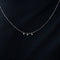 Collier COLLIER OR BLANC 3 DIAMANTS 0,30ct 58 Facettes M8927