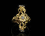 Bague Bague florale Art Nouveau en or jaune et diamant 58 Facettes