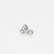 Boucles d'oreilles MESSIKA - MY TWIN 1+2 - Boucles d'oreilles asymétriques en or blanc et diamants 58 Facettes 58FC11