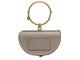 Bracelet sac a main CHLOE minaudiere bracelet nile bandouliere cuir gris bag 58 Facettes 268383