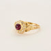 Bague 57 Bague or jaune et rubis cabochon 58 Facettes