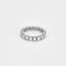 Bague 51.5 Alliance américaine en or blanc et diamants 58 Facettes COG04962