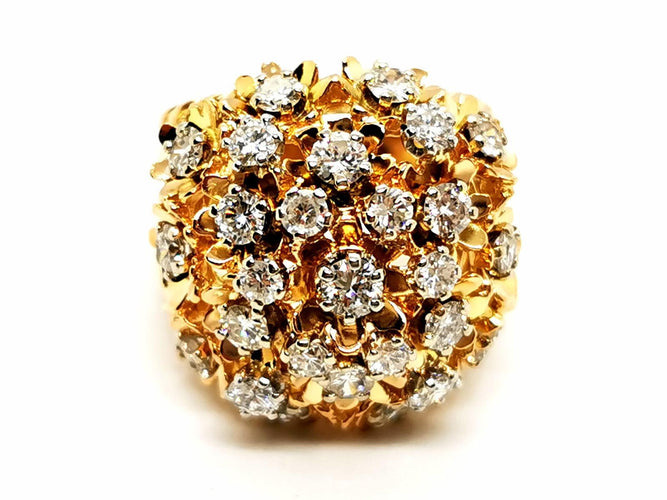 Bague 49 Bague Cocktail Or jaune Diamant 58 Facettes 1986228CN
