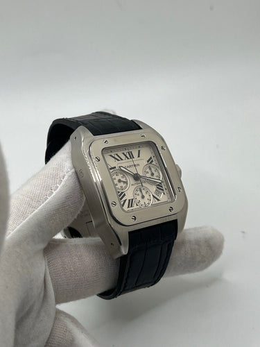 Montre Cartier Santos 100 XL Chronograph 58 Facettes