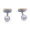 Boutons de manchette Cartier, "Santos Dumont", or et acier. 58 Facettes 33211