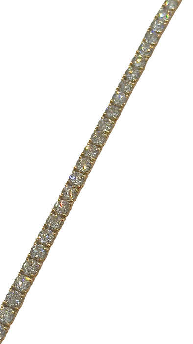 Rivière en diamants 6,92 carats or rose 58 Facettes