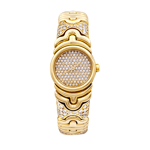 Montre Montre Bulgari,"Parentesi", en or jaune, diamants. 58 Facettes 34553