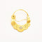 Boucles d'oreilles Boucles d'oreilles créoles savoyardes or jaune et blanc 58 Facettes