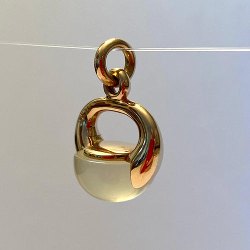 POMELLATO - Pendente Luna oro rosa e quarzo 58 Facettes