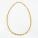 Solid yellow gold Coffee Bean Chain Ring 58 Facettes