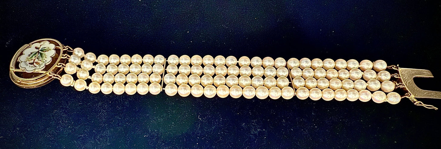 Bracelet Bracelet XIXème or et émail rouge, diamant de 0,80 carat 58 Facettes