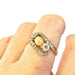 Bague 52.5 bague en or et platine avec diamants et perle 58 Facettes A1487