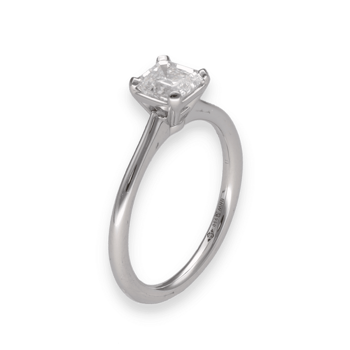 Bague 53 Solitaire diamant et platine 58 Facettes