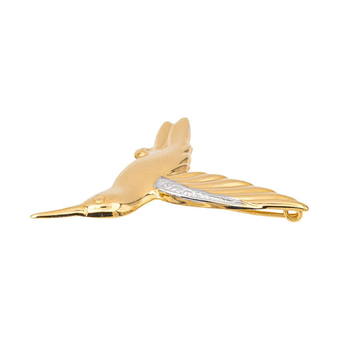 Broche Broche Oiseau Or jaune, Or blanc 58 Facettes 3726706CN