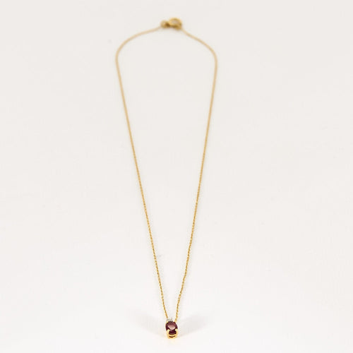 Collier Collier en or jaune, or blanc, rubis et diamants 58 Facettes B250484