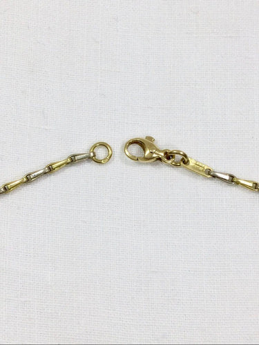 Collier Chaine Or Jaune Et Blanc 58 Facettes 956277