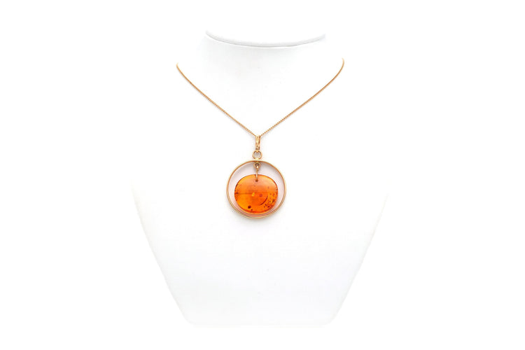 Collier Collier contemporain or jaune et ambre 58 Facettes 22401