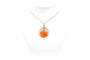 Collier Collier contemporain or jaune et ambre 58 Facettes 22401