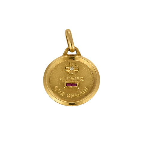 Pendentif AUGIS - Pendentif sentimental en or jaune 58 Facettes HAV0685