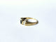 Bague or jaune, saphir et diamants
