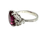 Bague 54 Bague vintage or blanc 18K, tourmaline rose et diamants 58 Facettes