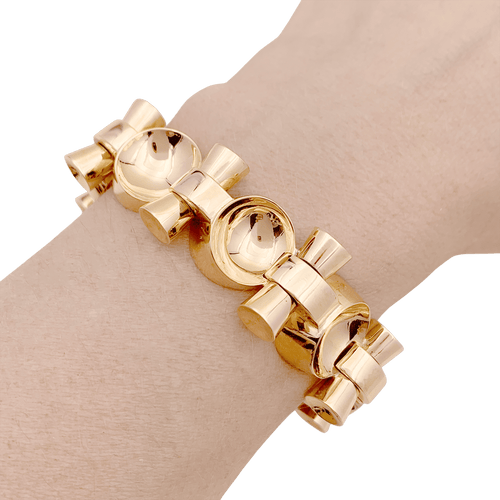 Bracelet Bracelet vintage, "Tank", ou rose. 58 Facettes 34564