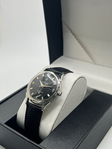Montre Omega - Montre Constellation automatique acier cadran noir 35 mm réf. 2852 58 Facettes