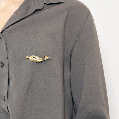 Broche Broche en Or jaune 18k 58 Facettes COL31413