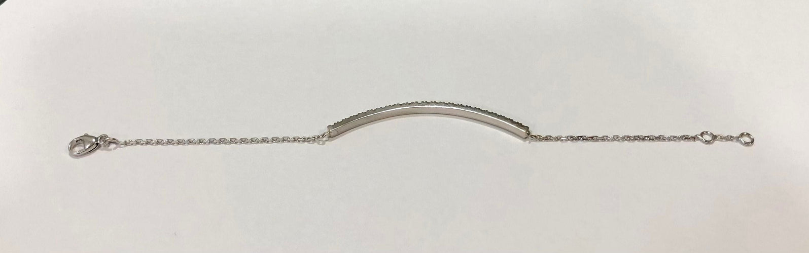 Bracelet Bracelet semi-rivière or blanc & diamants 58 Facettes