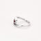 Bague 53 Bague en or blanc, rubis et diamants 58 Facettes GU267