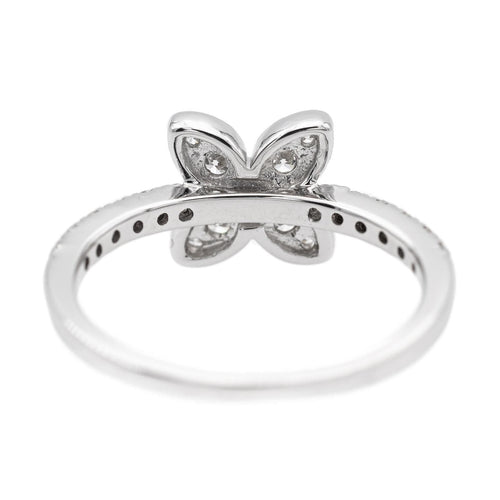 Bague Fleur Or blanc Diamant
