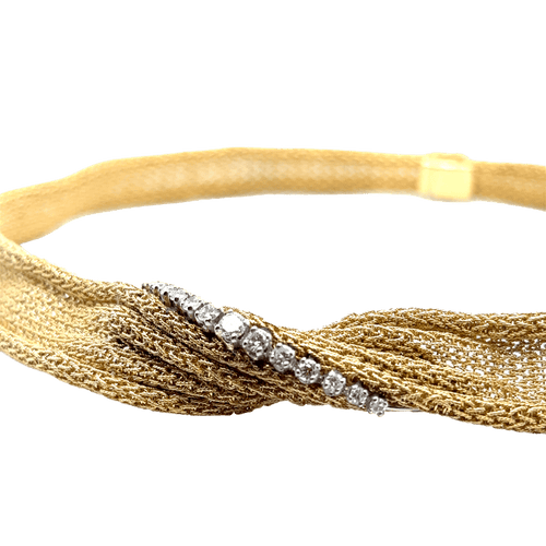 Collier Collier Draperie Or Jaune - Époque 19éme 58 Facettes 1.0000154/1