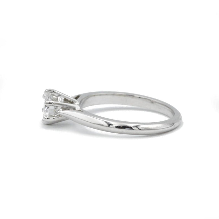 Bague 49 Solitaire or blanc et diamant 58 Facettes 220148R