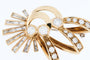 Bracelet Broche ancienne en or jaune et diamants 58 Facettes