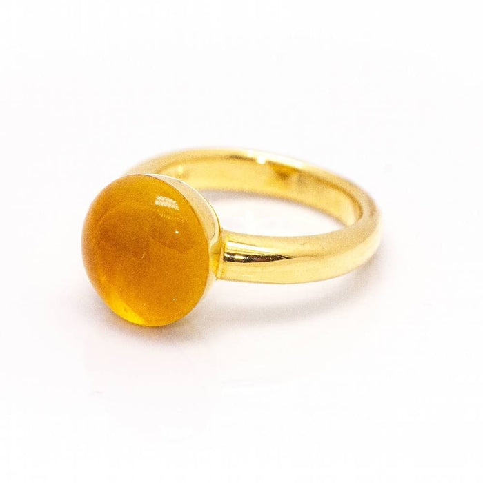 Bague 54 Bague en Or Jaune et Citrine 58 Facettes D361611UZ