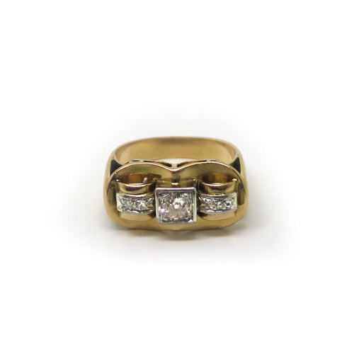 Bague 54 Bague taille ancienne en diamants 58 Facettes