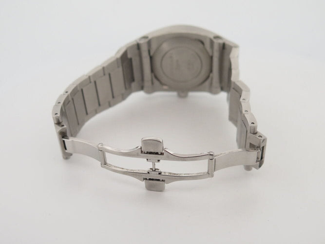 Montre montre BULGARI ergon eg35s 35 mm automatique acier brosse 58 Facettes 272370