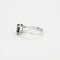 Bague 55 Bague or blanc saphir vert/bleu diamants 58 Facettes